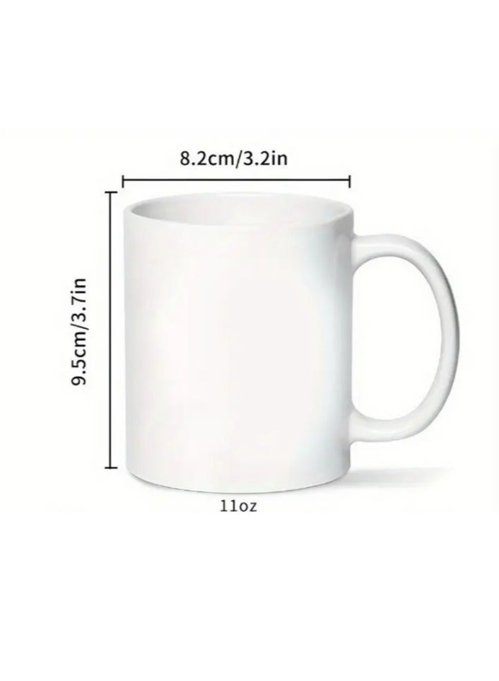 RYN Funny Arabic Phrase Ceramic Coffee Mug, 11oz Crying Character Design - Image 2