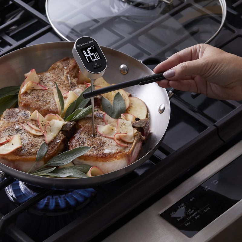 KitchenAid KQ904 Digital Instant Read Kitchen and Food Thermometer, Temperature Range: -40F to 482F, Black - Image 3