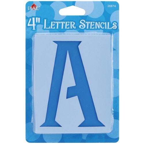 Plaid Letter Stencil Value Pack (4-Inch), 28874 Genie - Image 1