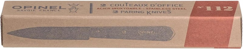 Opinel No. 112 Paring Knives 2 Piece Set, Sandvik 12C27 Steel Everyday Use Prep Knives for Chopping, Peeling, Slicing, Trimming, Stabilized Sustainably Harvested Beechwood Handles, Made in France - Image 2