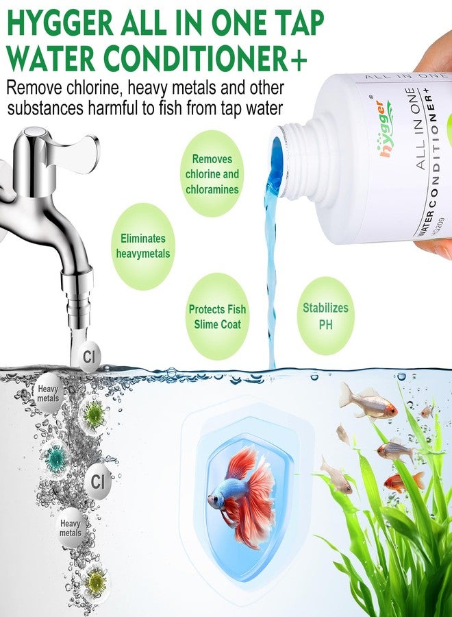 هايغر مُعالج مياه أحواض السمك من هيجر، مناسب للمياه العذبة، يُعادل الكلور والكلورامين والمعادن الثقيلة، آمن للأسماك والنباتات، 1000 مل - Image 2