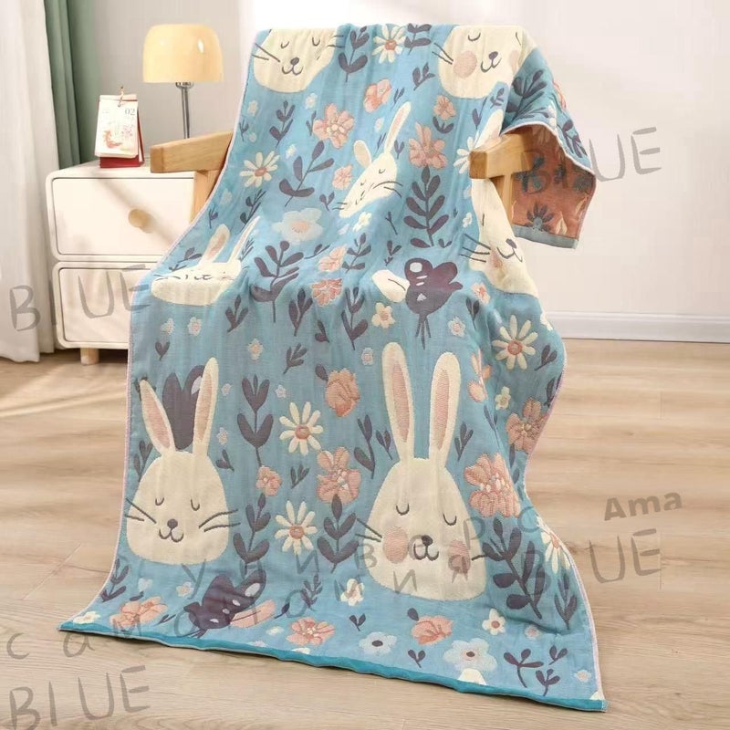 منشفة حمام قطنية 80x160 سم أزرق سماوي - Image 1