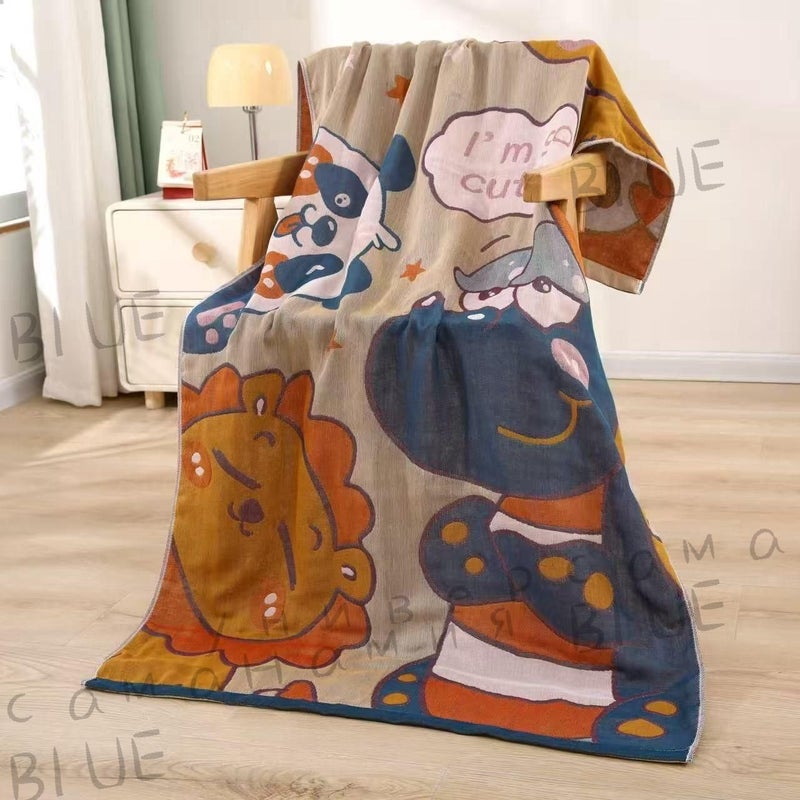 منشفة حمام قطنية 80x160 سم أزرق سماوي - Image 4