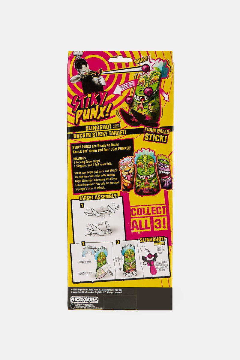 Hog Wild Stiky Punx Slingshot With Rockin Sticky Ape Target - Image 2