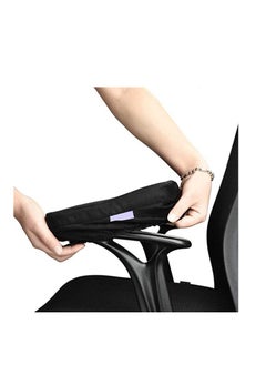 Ergonomic Memory Foam Office Chair Armrest Pads, Comfy Gaming Arm Rest Covers for Elbows and Forearms Pressure Relief (Set of 2)