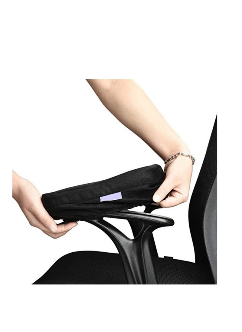 Y&D - Ergonomic Memory Foam Office Chair Armrest Pads, Comfy Gaming Arm Rest Covers for Elbows and Forearms Pressure Relief (Set of 2) - Image 1