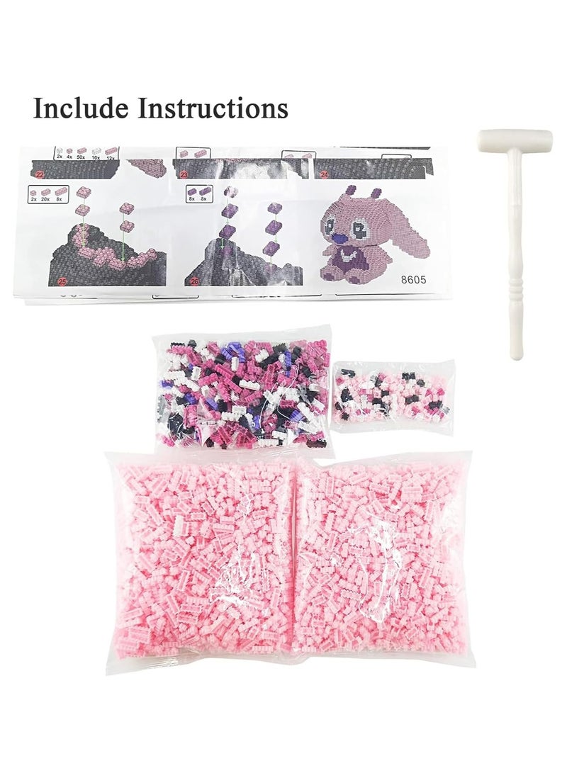 Building Bricks 2000+ Pieces Set - Classic Building Bricks Building Block and Mini Building Blocks for Boys Girls  Adults (Pink) - Image 4