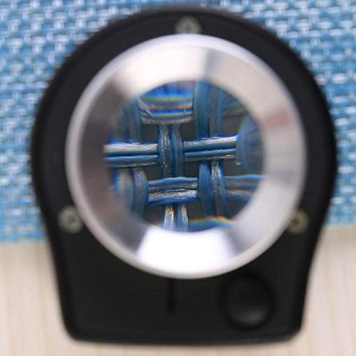 Bysameyee 30X Handheld Microscope Magnifying Glass Jewelers Loupe with Light, 6 LED Desktop Metal Magnifier Portable Folding Scale Eye Loop for Textile Optical Jewelry Tool Coins Currency Stamps Gems (Unrechargeable) - Image 2