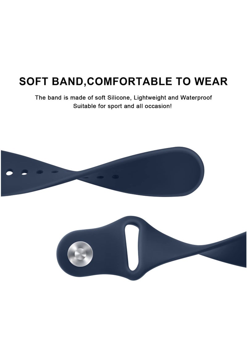 22mm Strap For Xiaomi Mi Watch /Watch S1 /Watch S1 Active Silicone Soft Breathable Strap for Mi Watch Smart Sport Watch Navy Blue - Image 1