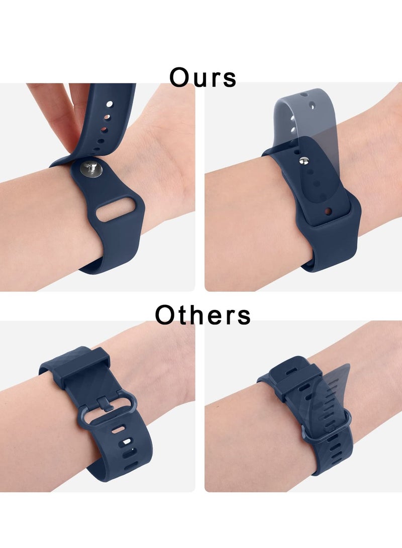 22mm Strap For Xiaomi Mi Watch /Watch S1 /Watch S1 Active Silicone Soft Breathable Strap for Mi Watch Smart Sport Watch Navy Blue - Image 4