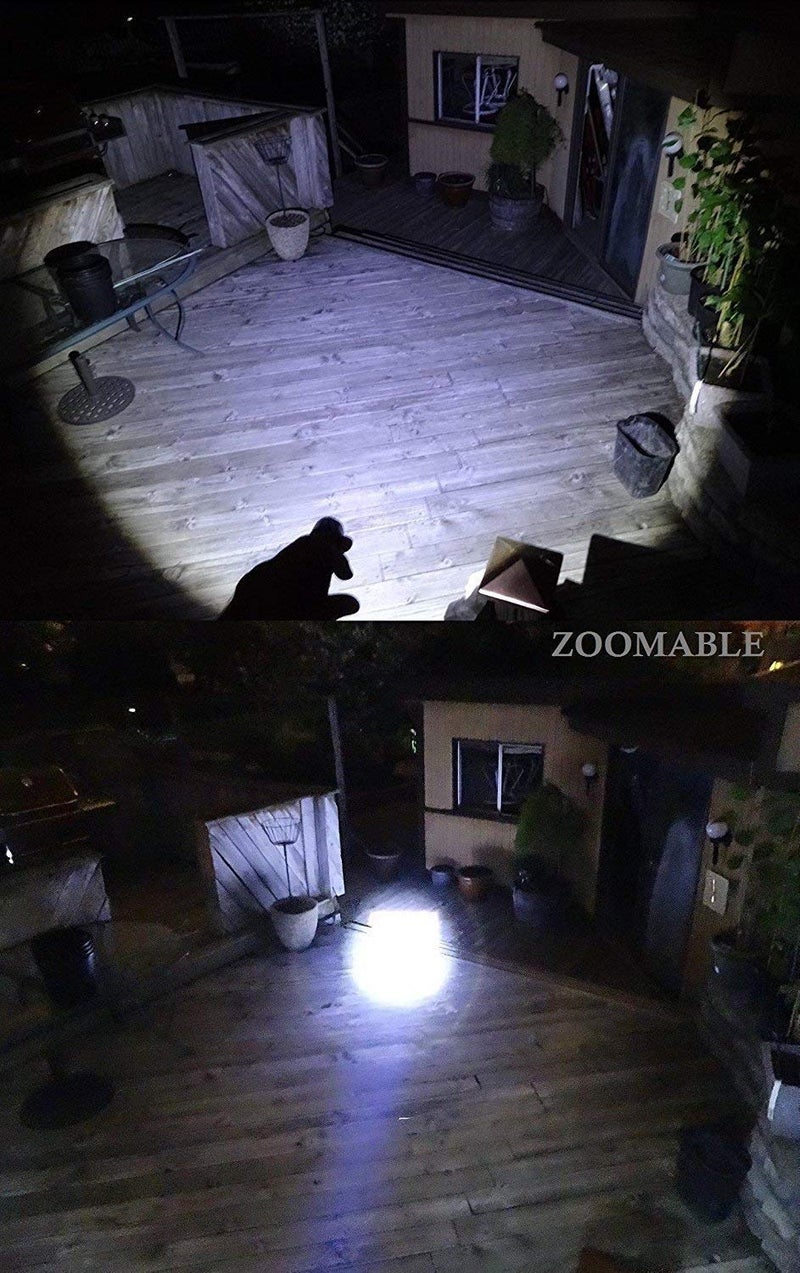 Popley مصباح يدوي كهربائي LED من بوبلي فائق السطوع قابل للتكبير 3 أوضاع قابل للشحن للاستخدام الصناعي غرض أمني مصباح معدني عالي القوة لمسافات طويلة للتخييم والمشي في الهواء الطلق باللون الأسود - Image 3