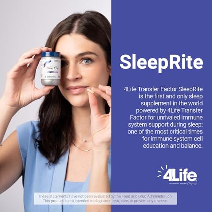 4Life Transfer Factor SleepRite - All-Natural Immune and Sleep Support with GABA and melatonin - 60 Capsules - Image 4