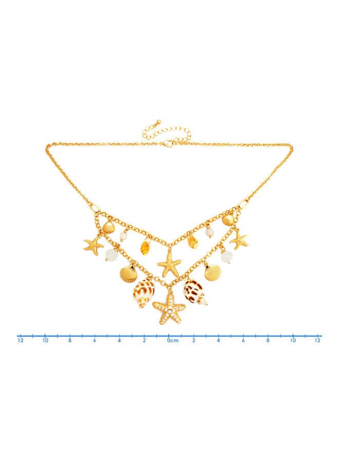 NIBEMINENT Star Fish & Shell Charms Necklace