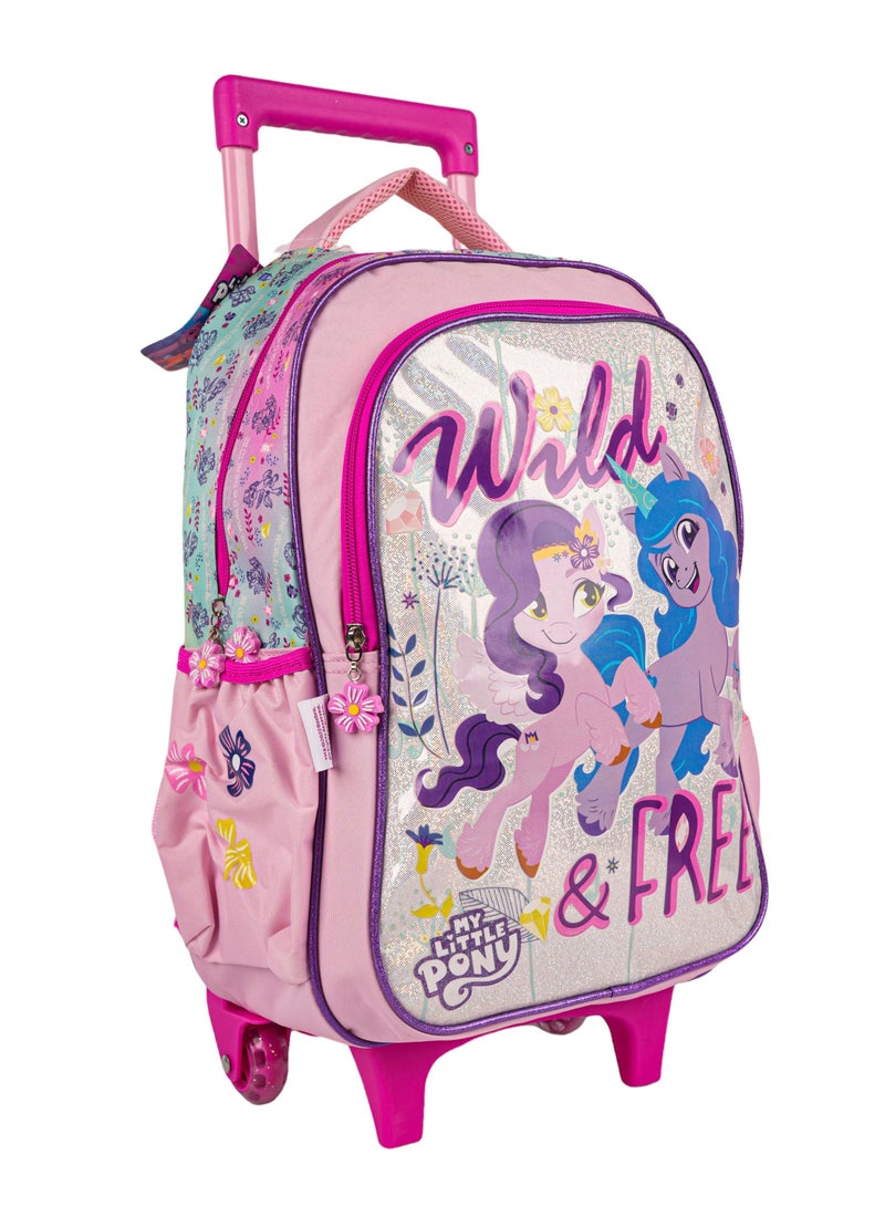 Rainbow max My Little Pony Trolley Bag 2 Main Compartments and 2 Side Pockets - Image 2