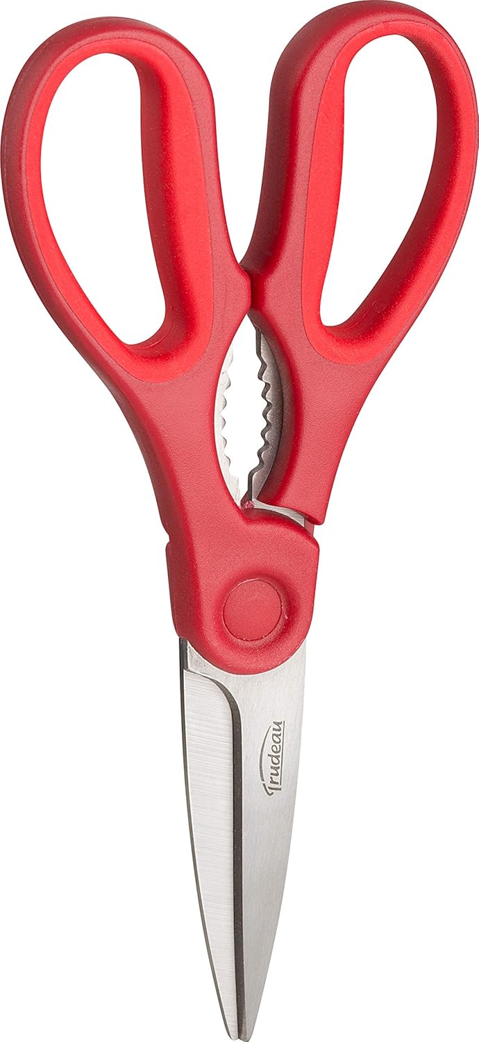Trudeau Detachable Kitchen Shears  Sharp Versatile Scissors in Paprika Red  Easy Cleaning  Multipurpose for Cooking Herbs and Meat - Image 3
