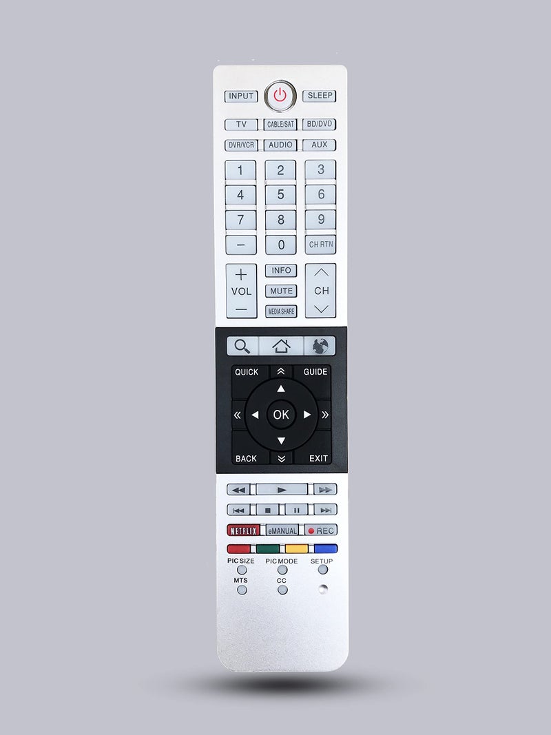 BOMAZ Remote Control Replacement for Toshiba LED LCD Smart TV CT-90428 58L7300U 32L4300U 39L4300U 50L4300U 50L7300U 58L4300 65L7300U 65L7300UM - Image 1