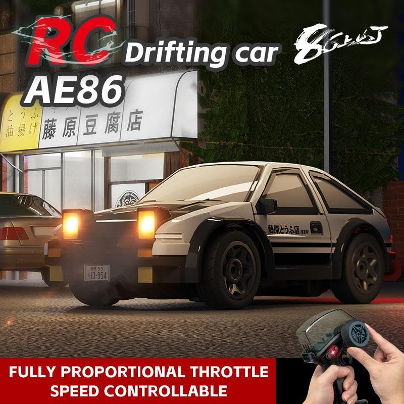 RareFind trove 4WD Mini RC Drift Car,1:24 Scale High-Speed Remote Control Vehicle with 2.4GHz,Rechargeable Battery, Drift & Rubber Tires, Powerful 4x4 System, Racing Toy for Kids White - Image 2