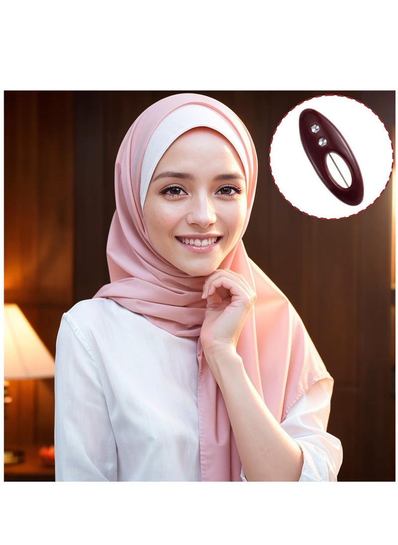 36Pcs Hijab Pins, Assorted Scarf Safety Pins, Brooch Pins Scarf Pins Clips Safety Locking Baby Cloth Nappy Pin for Women Muslim Scarf Clothing(Hollow Mixed Color with Rhinestone) - Image 2