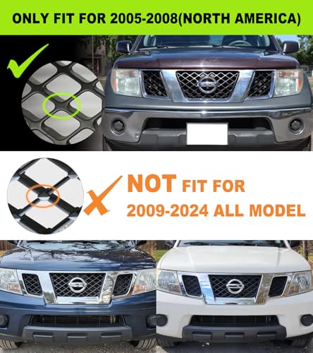 SDPVorn Grill Lights for Nissan Frontier Pathfinder 2005 2006 2007 2008 LED Grill Lights Front Grille Light for 2rd Gen Frontier Accessories 6Pcs (Yellow) - Image 3