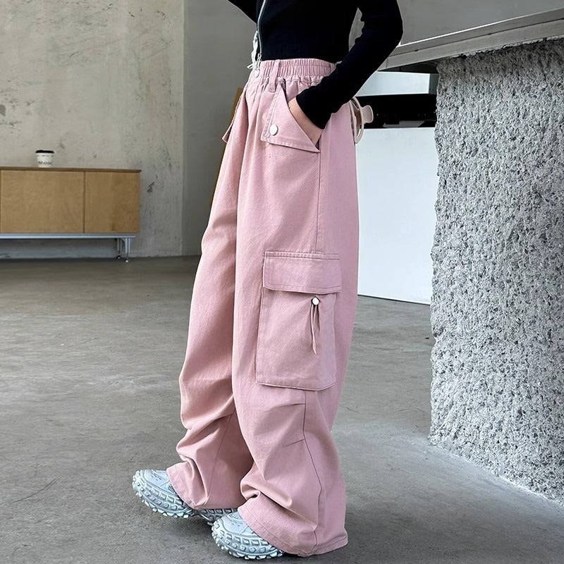 Girls' Overalls Autumn Dress Girls' Western Style Loose Casual Wide Leg Pants Children'S Fashionable Pants - Image 2
