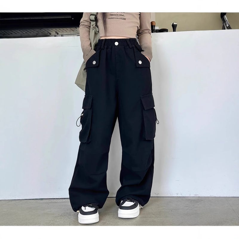 Girls' Overalls Autumn Dress Girls' Western Style Loose Casual Wide Leg Pants Children'S Fashionable Pants - Image 5