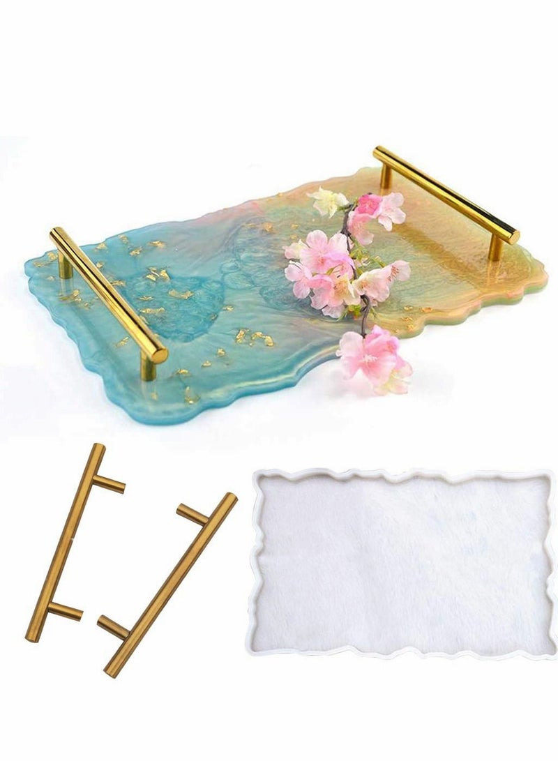 Excefore قالب صينية صب سيليكون غير منتظم من راتنج الإيبوكسي لأعمال الزينة العملية - Image 1