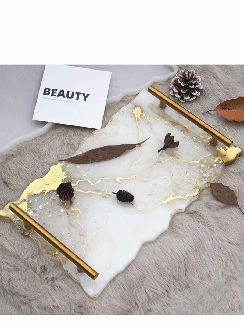 Excefore قالب صينية صب سيليكون غير منتظم من راتنج الإيبوكسي لأعمال الزينة العملية - Image 2