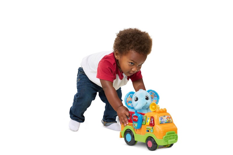 VTech Learn & Rescue Elephant Truck | Interactive Pull-Along Rescue Vehicle with Plush Elephant | Lights, Music & Role-Play Learning | Toddler Toy for Ages 12–36 Months - Image 4