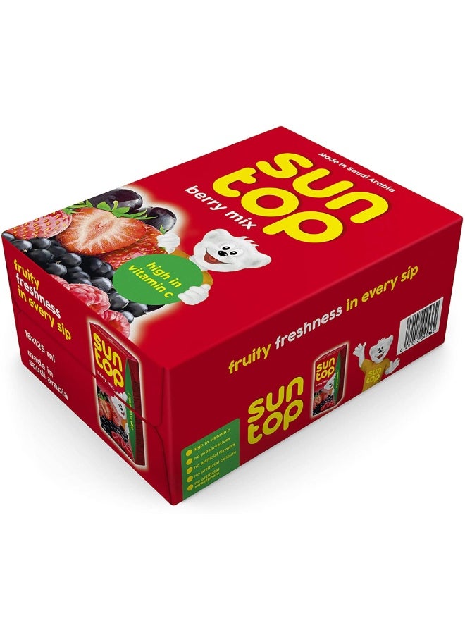 Suntop SunTop Berry Mix Drink, 250ml × 18 