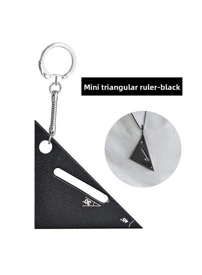 Cross-border Woodworking Mini Triangle Ruler Aluminum Alloy Woodworking Special Straight Angle Ruler Angle Ruler On Behalf Of The Batch 
