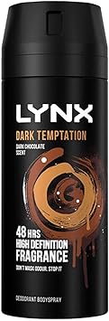 lynx 12 Pack of 150ml Lynx Dark Temptation Body Spray Deodorant with Scent of Chocolate - Image 2