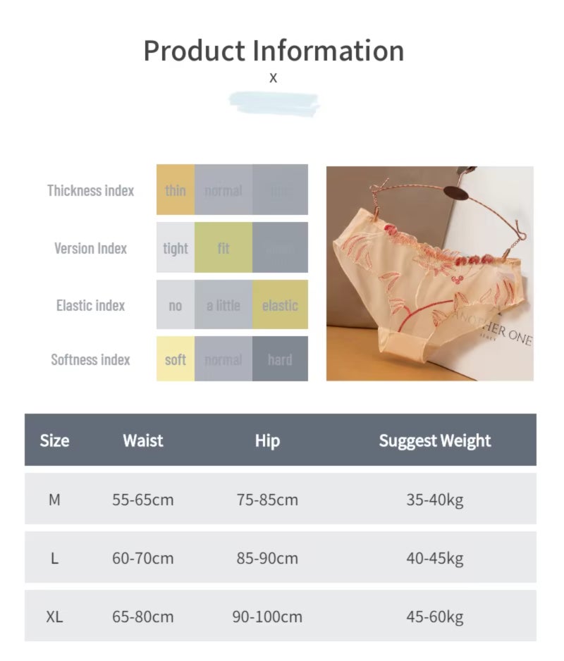 Women's underwear with lace edges, mesh embroidery, lightweight, comfortable, transparent, and breathable. - Image 2