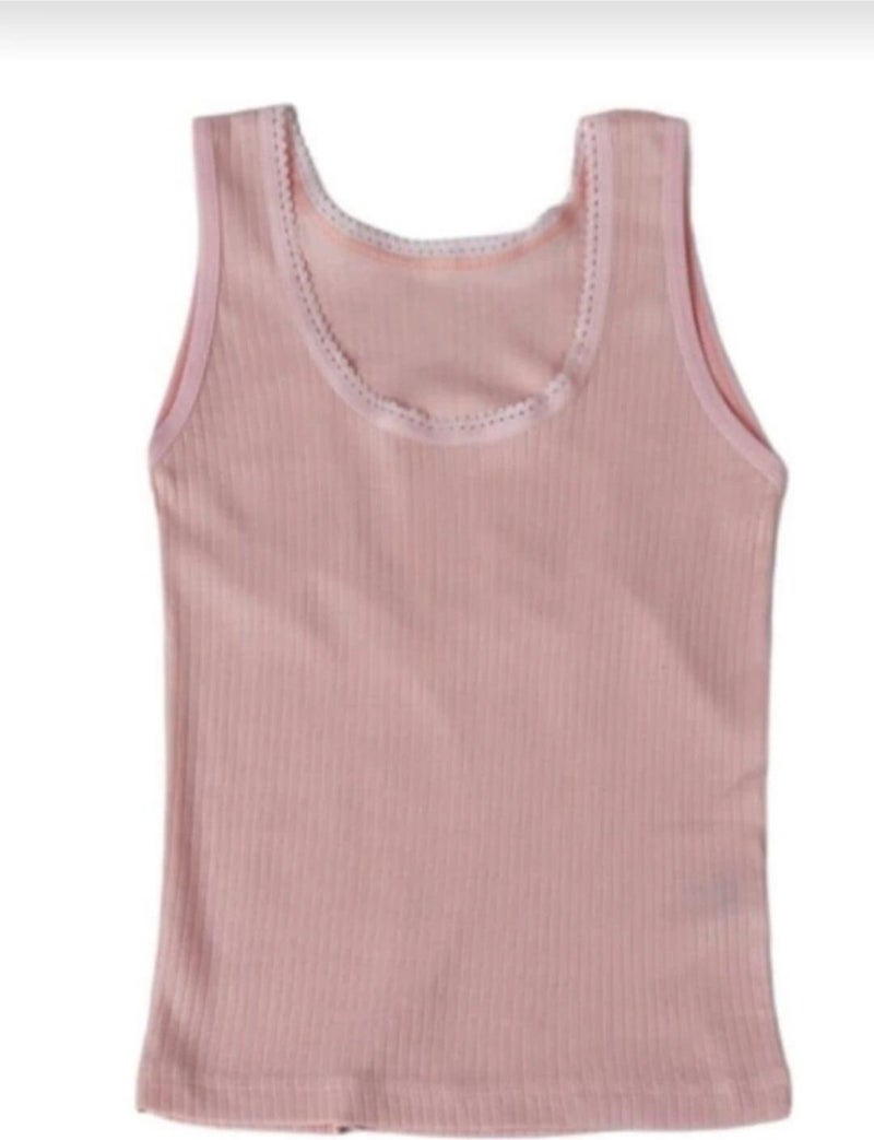 Berrak 6015 Girls Modal Wide Strap Undershirt 12 Pieces 