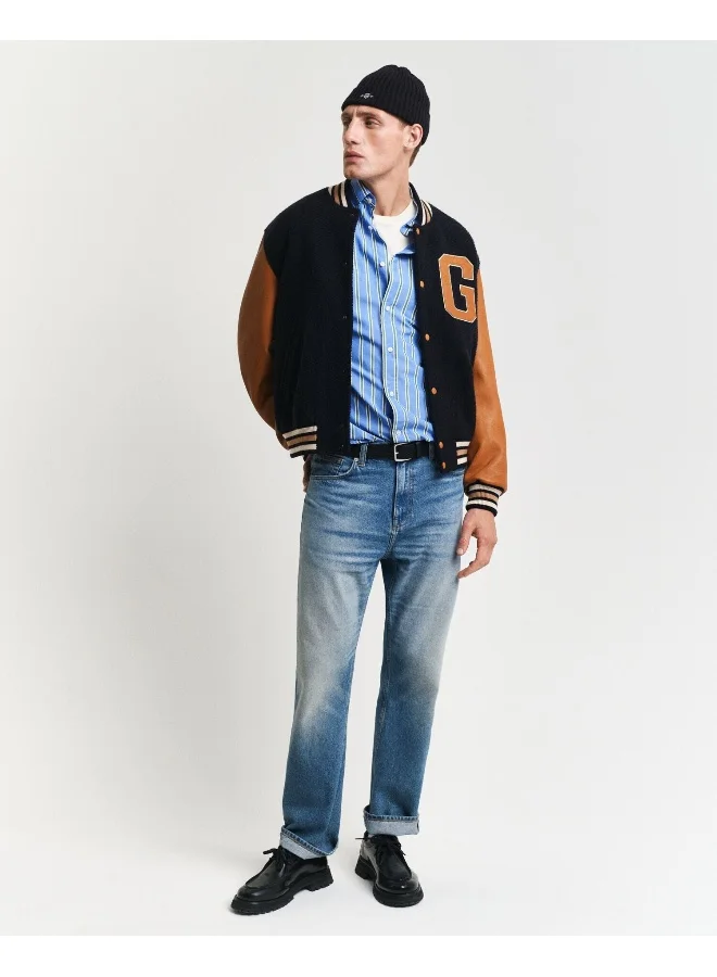 GANT Gant Regular Classic Poplin Stripe Shirt