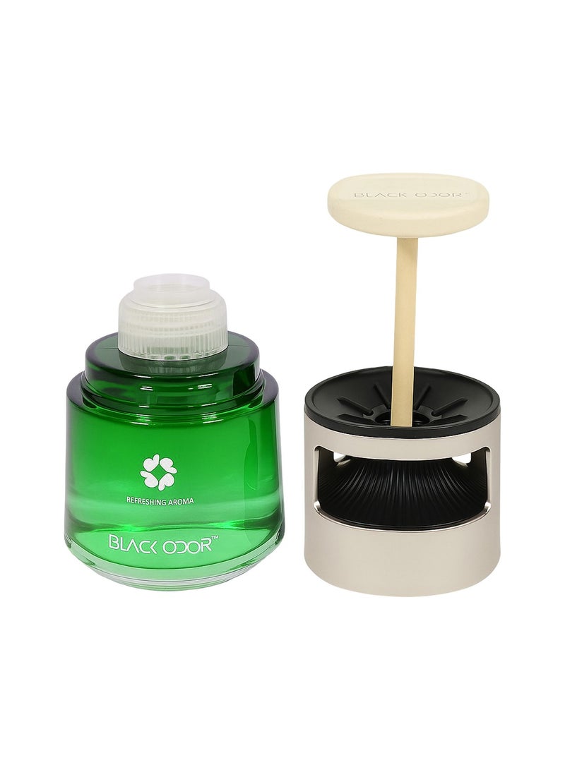 BLACK ODOR Air Freshener 130ml – Car, Home, Office, Washroom, Gym Use – Imported Essential Oils from France – Long Lasting Aroma – Leak Proof, Adjustable Fragrance Intensity, Cup Holder Design – BO-40 - Image 2