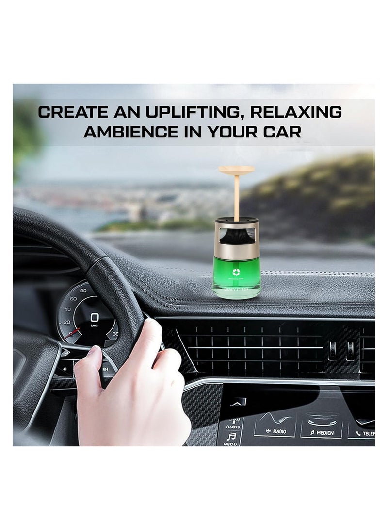 BLACK ODOR Air Freshener 130ml – Car, Home, Office, Washroom, Gym Use – Imported Essential Oils from France – Long Lasting Aroma – Leak Proof, Adjustable Fragrance Intensity, Cup Holder Design – BO-40 - Image 3