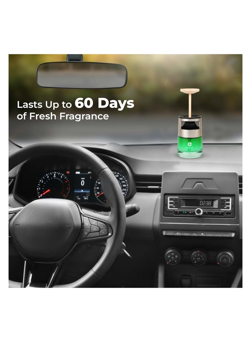 BLACK ODOR Air Freshener 130ml – Car, Home, Office, Washroom, Gym Use – Imported Essential Oils from France – Long Lasting Aroma – Leak Proof, Adjustable Fragrance Intensity, Cup Holder Design – BO-40 - Image 5