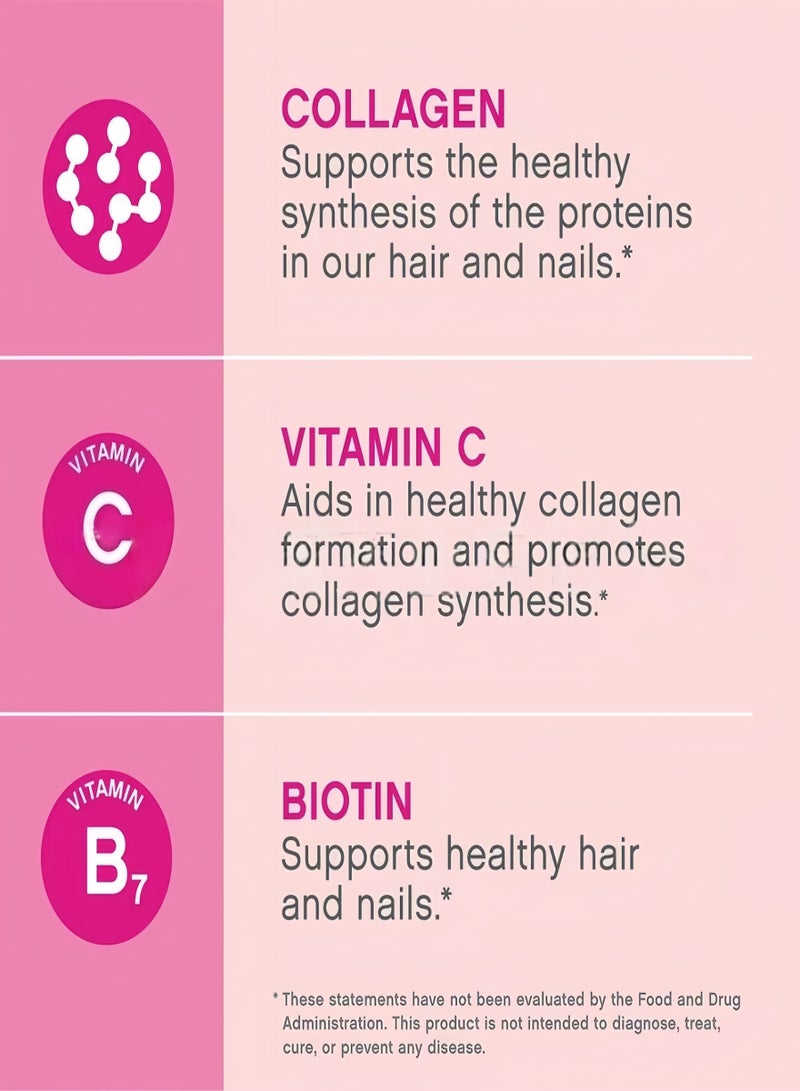 Lifecell Super Collagen Peptides + Vitamin C & Biotin, Promotes Healthy Hair, Beautiful Skin, and Nail Support, Dietary Supplement - Image 5