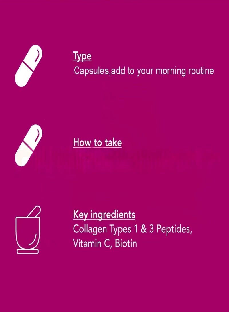 Lifecell Super Collagen Peptides + Vitamin C & Biotin, Promotes Healthy Hair, Beautiful Skin, and Nail Support, Dietary Supplement - Image 4