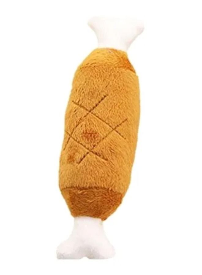 Double Bones Chicken Leg Squeaky Toy 