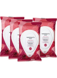 Summer's Eve Summer's Eve Cleansing Cloths | Sheer Floral |32 Count | Pack of 4 | pH-Balanced, Dermatologist & Gynecologist Tested 