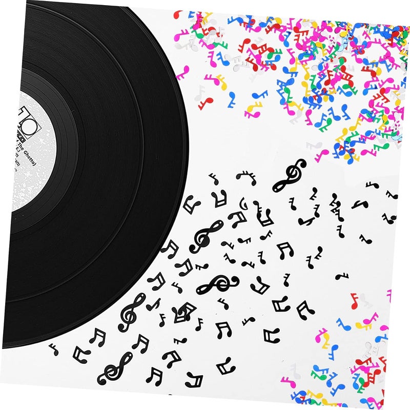 Healifty 8 Packs Music Note Confetti Decorations Colorful Paper Musical Notes Table Scatters for Party Centerpieces Cake and Gift Box Decor Lightweight Paper Confetti for Karaoke and - Image 3