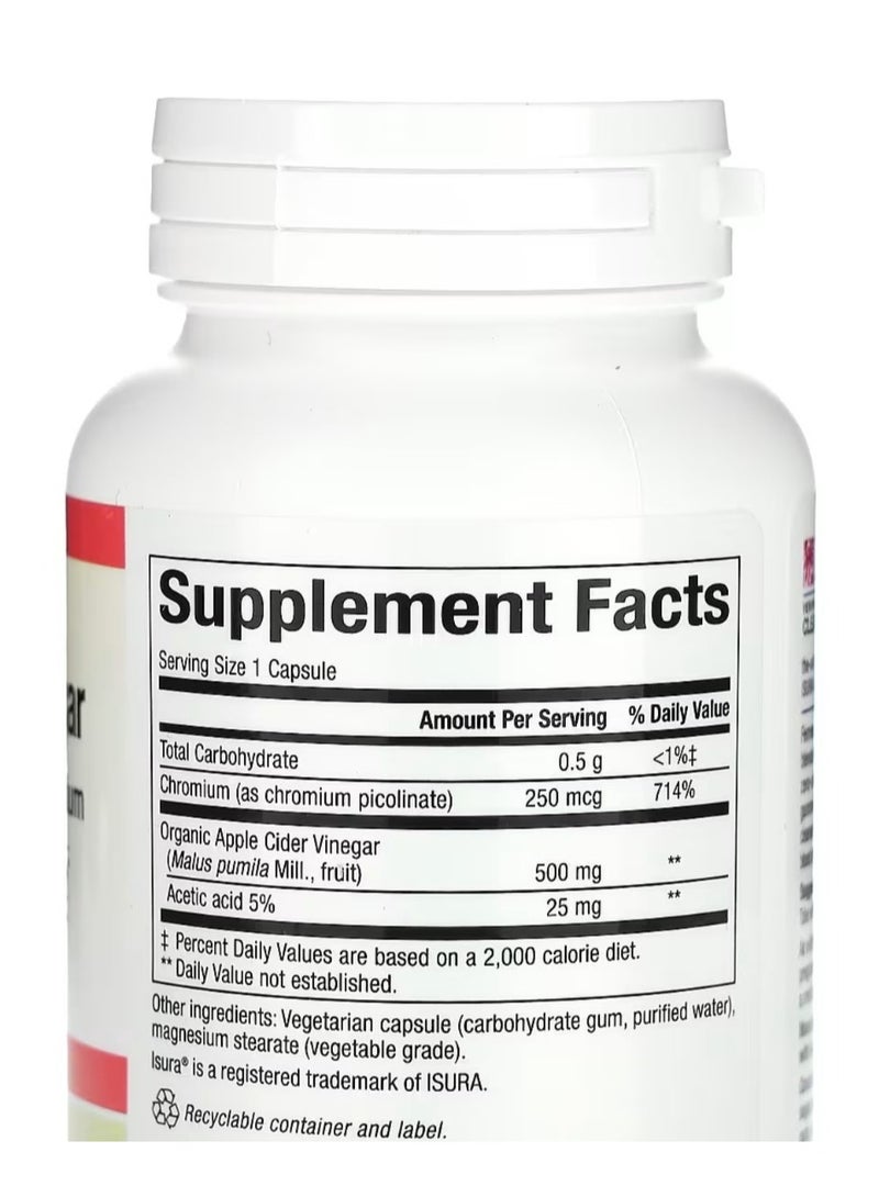 natural Factors Fermented Apple Cider Vinegar, 500 mg, 90 Vegetarian Capsules  - Image 2