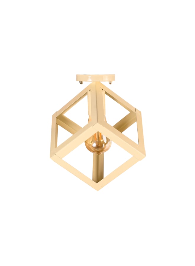 El Rawda Lighting A Modern, Uniquely Shaped Single Pendant Suitable For All Uses. | modern decorative LED E27 pendant light ceiling lamp hanging | suitable for any room | Color: Beige | Size: 30x22x22 cm