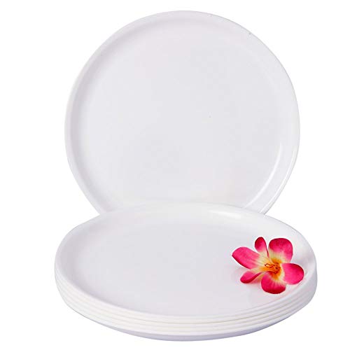 Everbuy �Polypropylene Microwave Safe Break Resistant Dinner Plates, 12 Pieces,Multicolor - Image 5