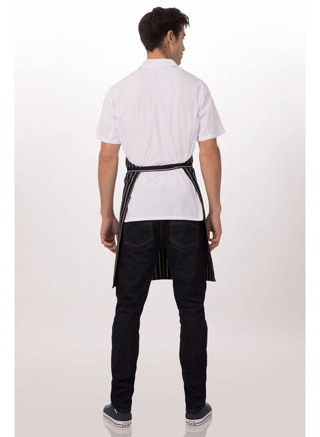 Chef Works Chalk Stripe Bib Apron (CSBA) - Image 2
