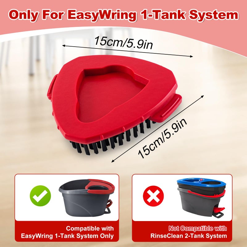 Blaithom Scrub Brush for O-Cedar, Scrubber Mop Head Compatible with Ocedar Spin Mop Easy Wring 1 Tank,Upgraded Full Bristle of Cedar Scrubber Attachment,Floor Scrubber Brush,Wall Tile Bathroom Scrubber,1 Pack - Image 2