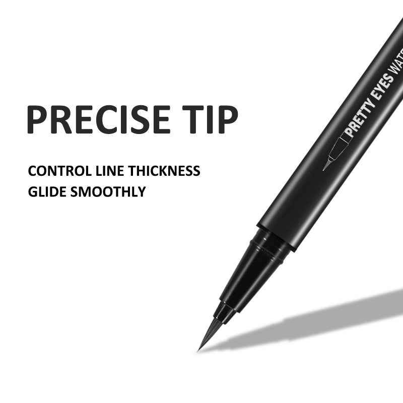 Boobeen Liquid Eyeliner Pen, Matte Eye Liner with Precision Tip, Long Lasting Eyeliner Pencil for Bold Eye Makeup, Glides on Smoothly - Image 2