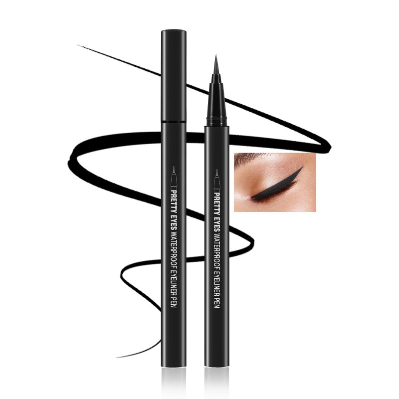 Boobeen Liquid Eyeliner Pen, Matte Eye Liner with Precision Tip, Long Lasting Eyeliner Pencil for Bold Eye Makeup, Glides on Smoothly - Image 1