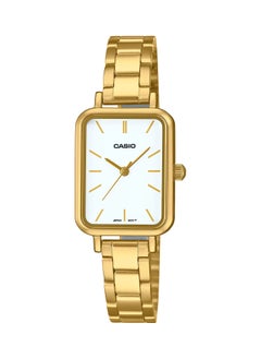 CASIO ساعة كاسيو جنرال LTP-V009G-7E للنساء بسوار من الستانلس ستيل باللون الذهبي 